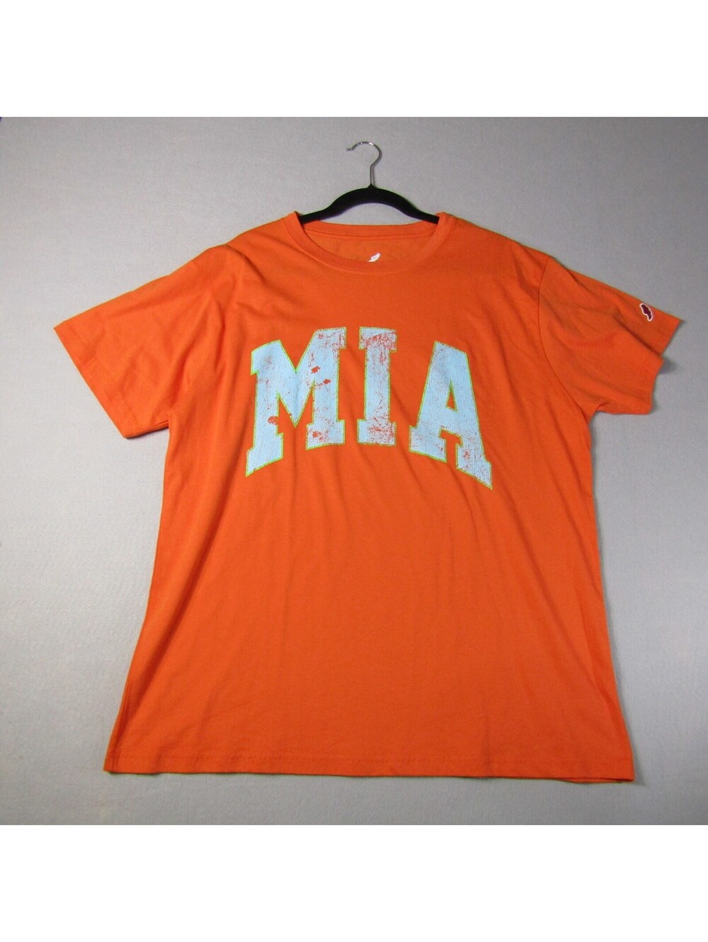 NWT League Legacy Miami Graphic T-Shirt Men's XL Orange Light Blue